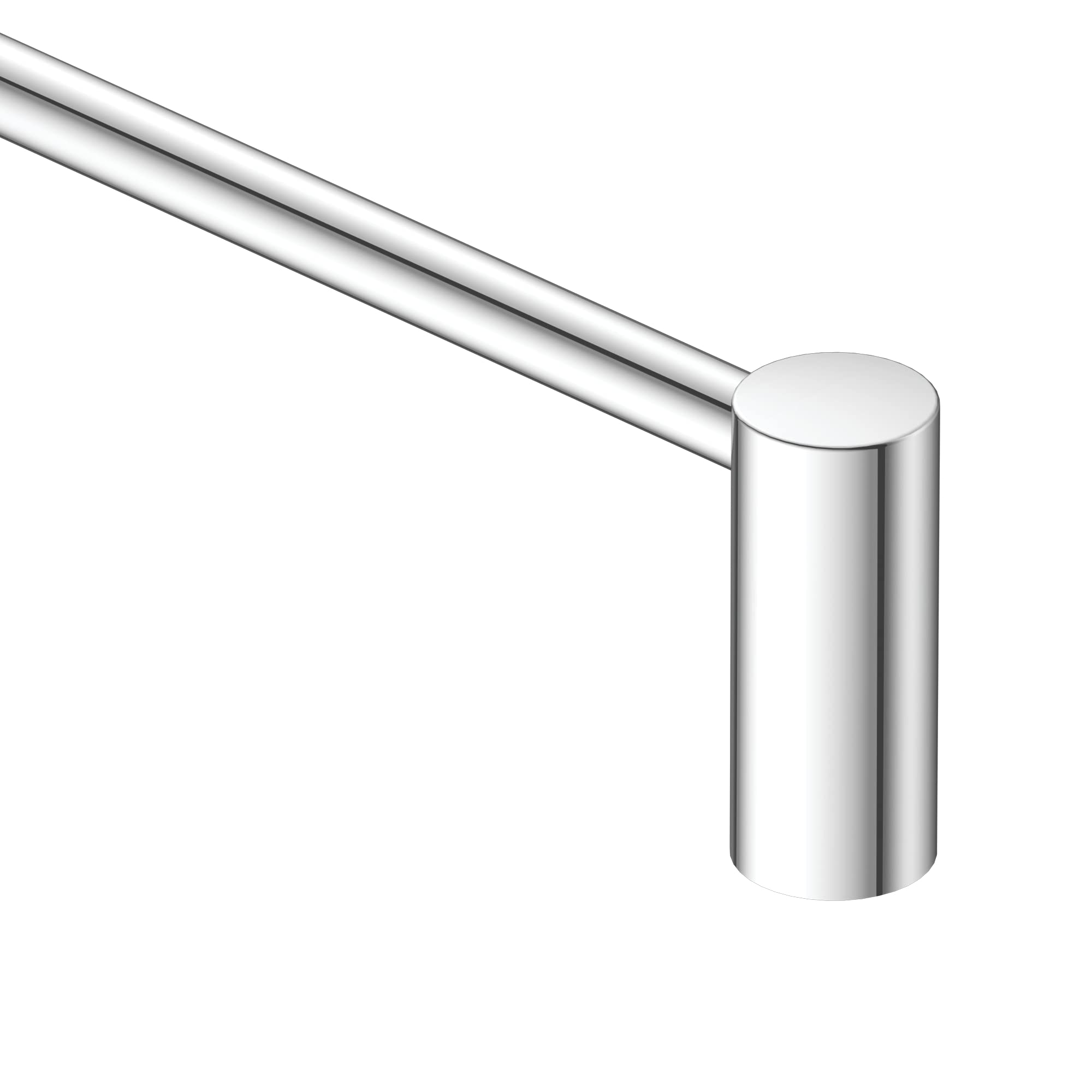 Moen 24-in Align Modern Wall Mounted Chrome Towel Bar Accessory, Sturdy Contemporary Design for Bathroom Towel Storage and Organ
