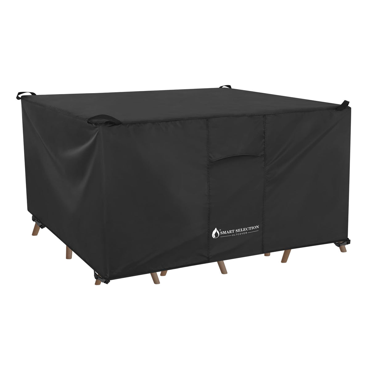 Ultcover Smart Selection Waterproof & Uv Protection Patio Furniture Cover Fit Outdoor Square Table With Chairs Set Up To 83 Inch