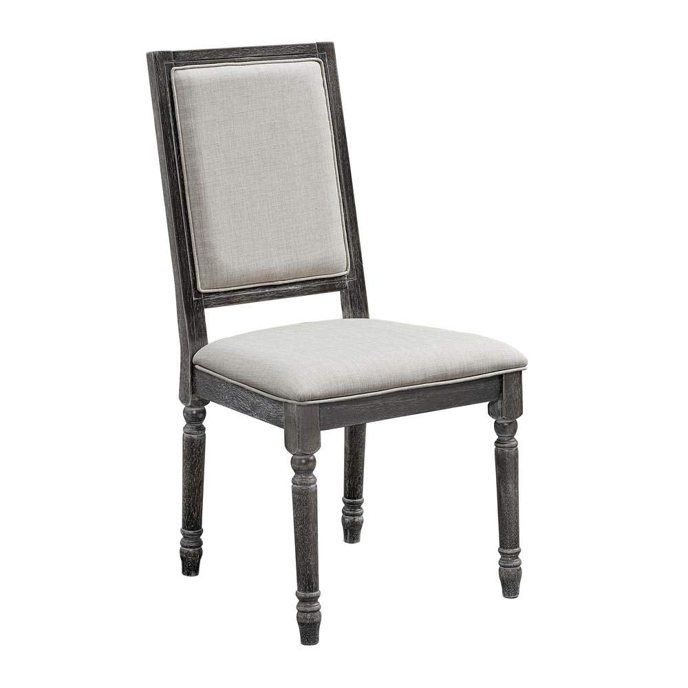 Progressive Furniture Muses Upholstered Back Chair In Dove Grey [Set Of 2]