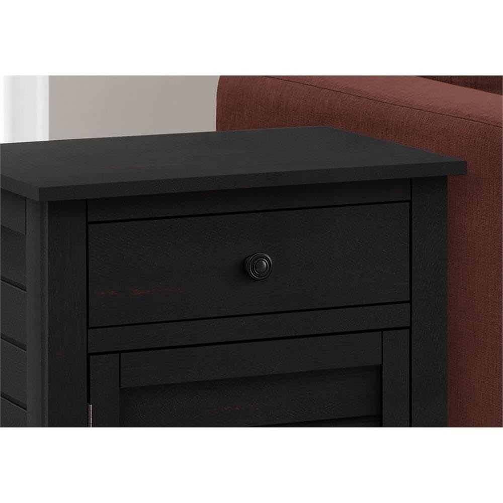 Monarch Specialties I 3951 Accent Table, Nightstand, Storage Drawer, End, Side Table, Veneer