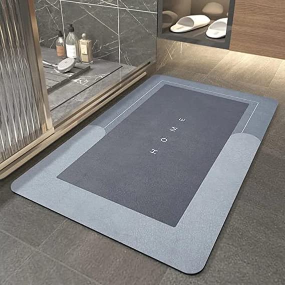Kwikonmart Large Bath Mat | Bathing Room Rug Quick Drying Mat Bathroom WaterAbsorbing QuickDrying Floor Mat Non