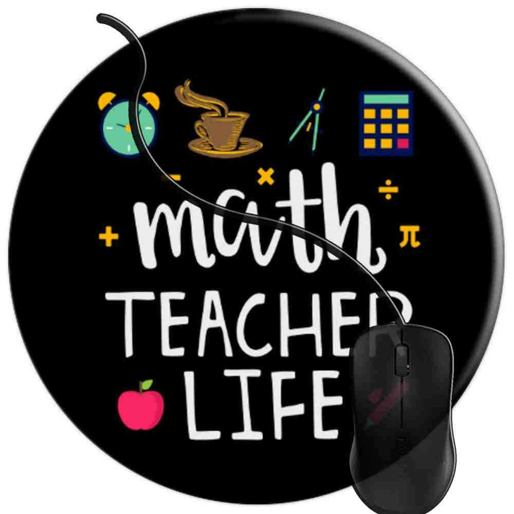 Mouse Pad For Computers,Gaming Mouse-Pads Office For Laptop Mouse Mat For Pc Non Slip Mice Pad Math Teacher Life Back To School