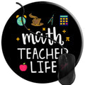 Mouse Pad For Computers,Gaming Mouse-Pads Office For Laptop Mouse Mat For Pc Non Slip Mice Pad Math Teacher Life Back To School