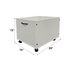 Acme Furniture Acme Aurea 2, Cherry Oak & White Finish Toy Boxes