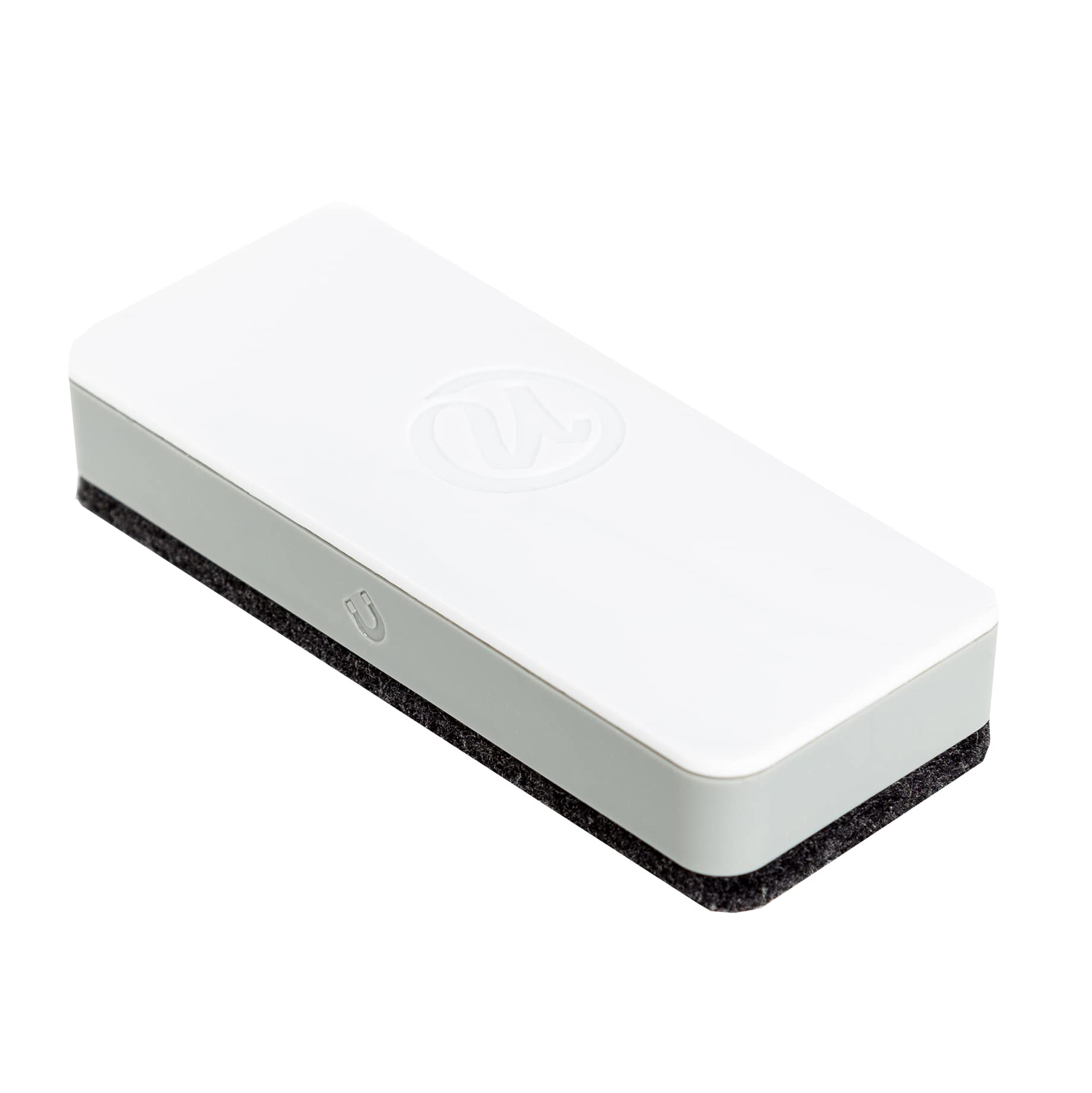 U Brands Magnetic Dry Erase Board Felt Eraser, 2'X5'X1', White, Lightweight Modern Design