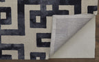 HomeRoots 515013 10 x 14 ft. Ivory & Black Wool Hand Tufted Handmade Rectangle Area Rug