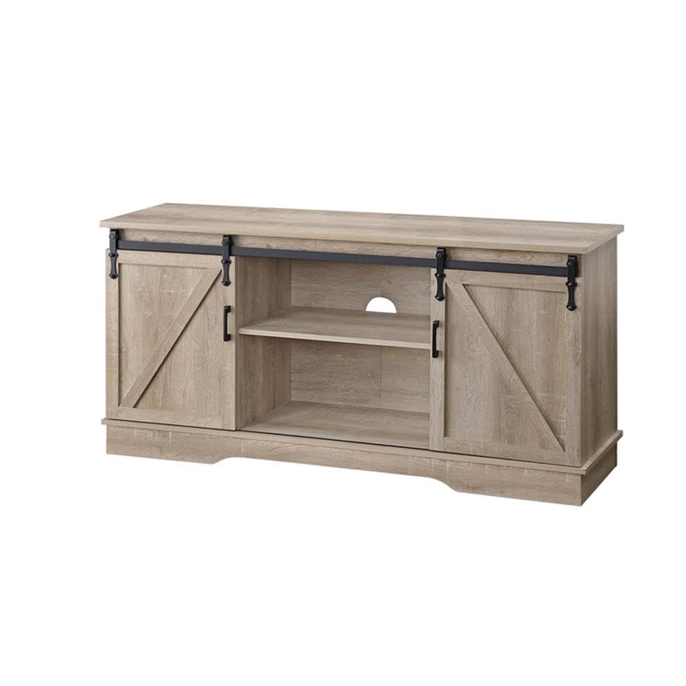 Acme Bennet Composite Wood and Metal TV Stand for TVs Upto 65&quot; in Oak