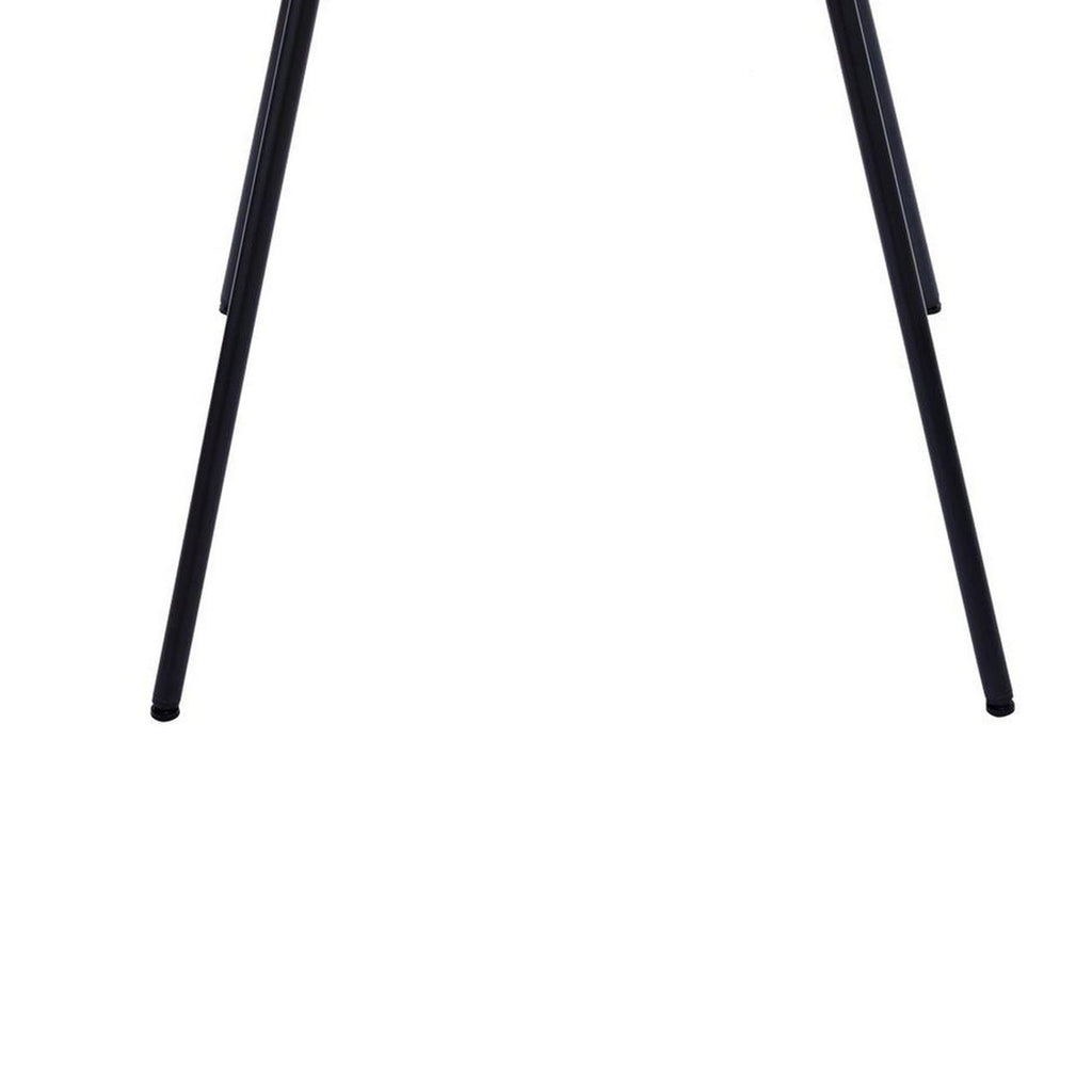 Benjara Bm304656 44 In. Vigo Metal Angled Legs Modern Round Bar Height Pub Table Black