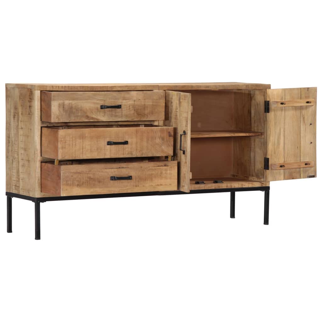 vidaXL Sideboard 55.1&quot;x13.8&quot;x29.5&quot; Solid Mango Wood