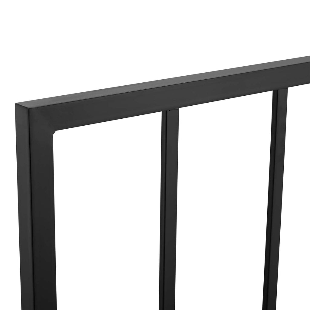 Modway Tatum Modern Farmhouse Metal Full Headboard In Black