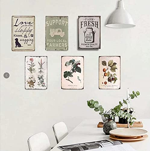 Kjskh Cat Metal Tin Sign So Fresh And So Clean Clean Funny Orange Cat Brushing Teeth And Washing Face Poster Home Bathroom Toile