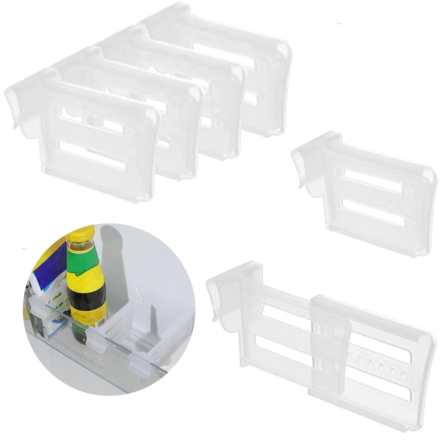 Tp Incorp Refrigerator Internal Drawer | Refrigerator Door Organizer | Drawer Adjustable Separators | Expandable | For Home/Kitc