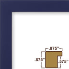 Craig Frames Confetti, Modern Blue Picture Frame, 20 X 20 Inch
