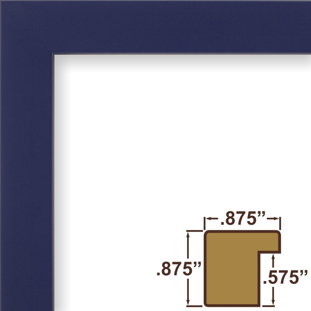 Craig Frames Confetti, Modern Blue Picture Frame, 8 X 12 Inch