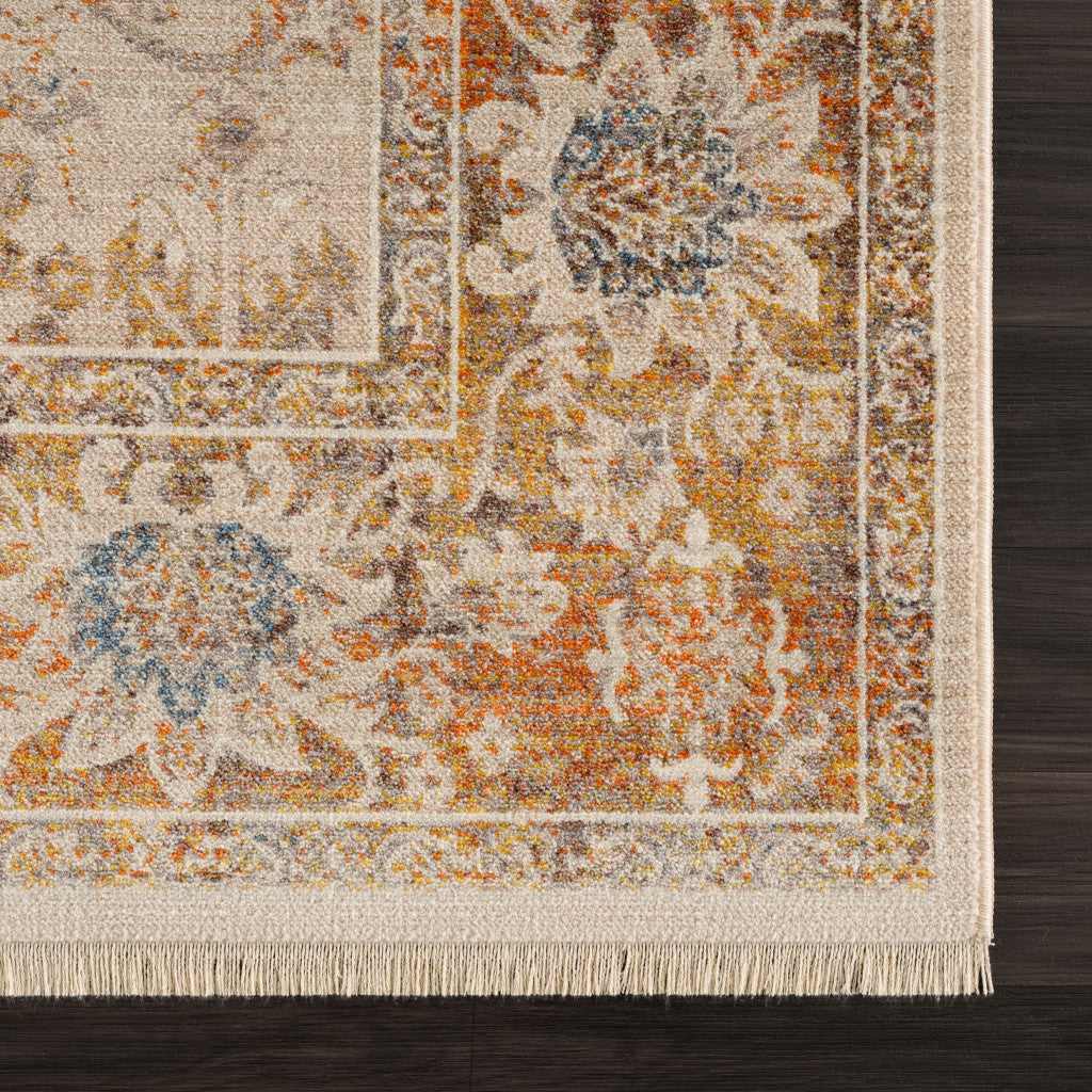 HomeRoots 515982 8 x 10 ft. Ivory Oriental Rectangle Area Rug