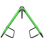 vidaXL Folding Sun Lounger Steel Green