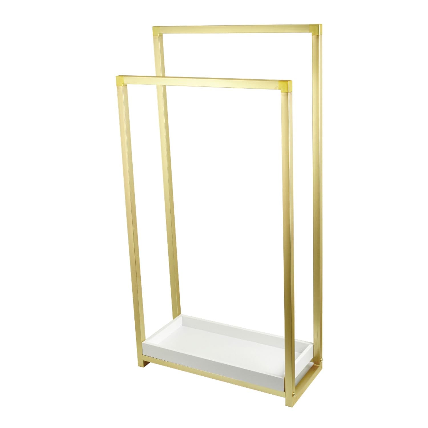Kingston Brass SCC8267 Edenscape Freestanding -Towel Rack, Brushed Brass