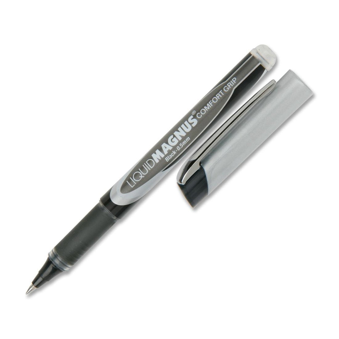 Skilcraft 7520-01-587-7801 Micro Point Liquid Magnus Comfort Grip Roller Ball Pen, 0.5Mm Size, Black Ink (Pack Of 4)