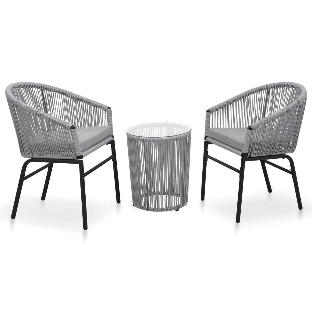 vidaXL Patio Bistro Set 3 Piece - Thumbnail 5