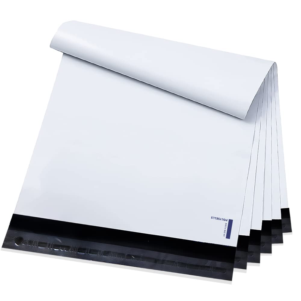 Polysells Poly Mailers Shipping Envelopes, Strong Adhesive Sealing, Waterproof, And Tear-Resistant Postal Mailing Bags Mailer Ba