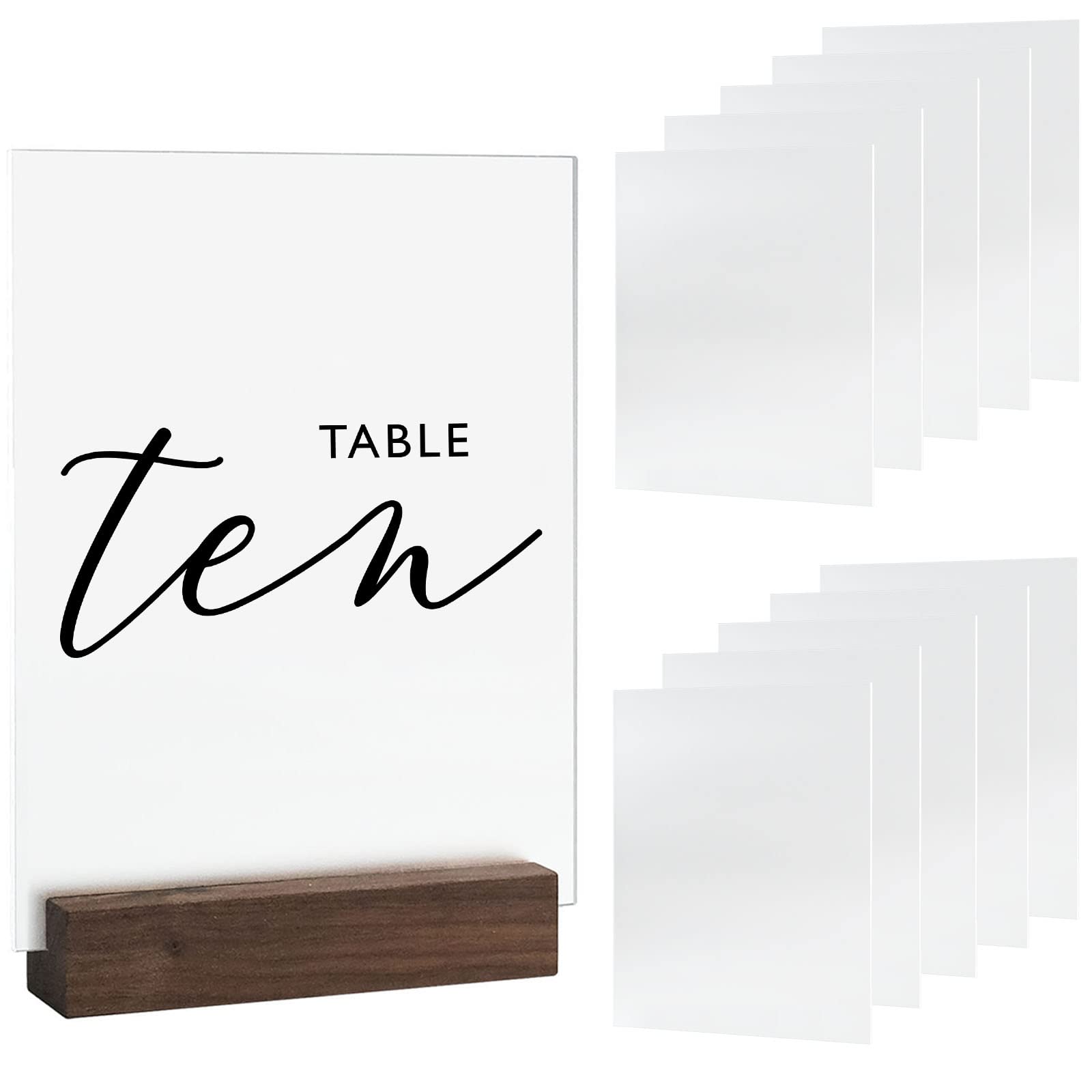4x6 Inch Blank Frosted Acrylic Sign Acrylic Sheet 1/8 Inch Thick | DIY Frosted 4''x6'' Acrylic Pieces, Perfect as Table Numbers,