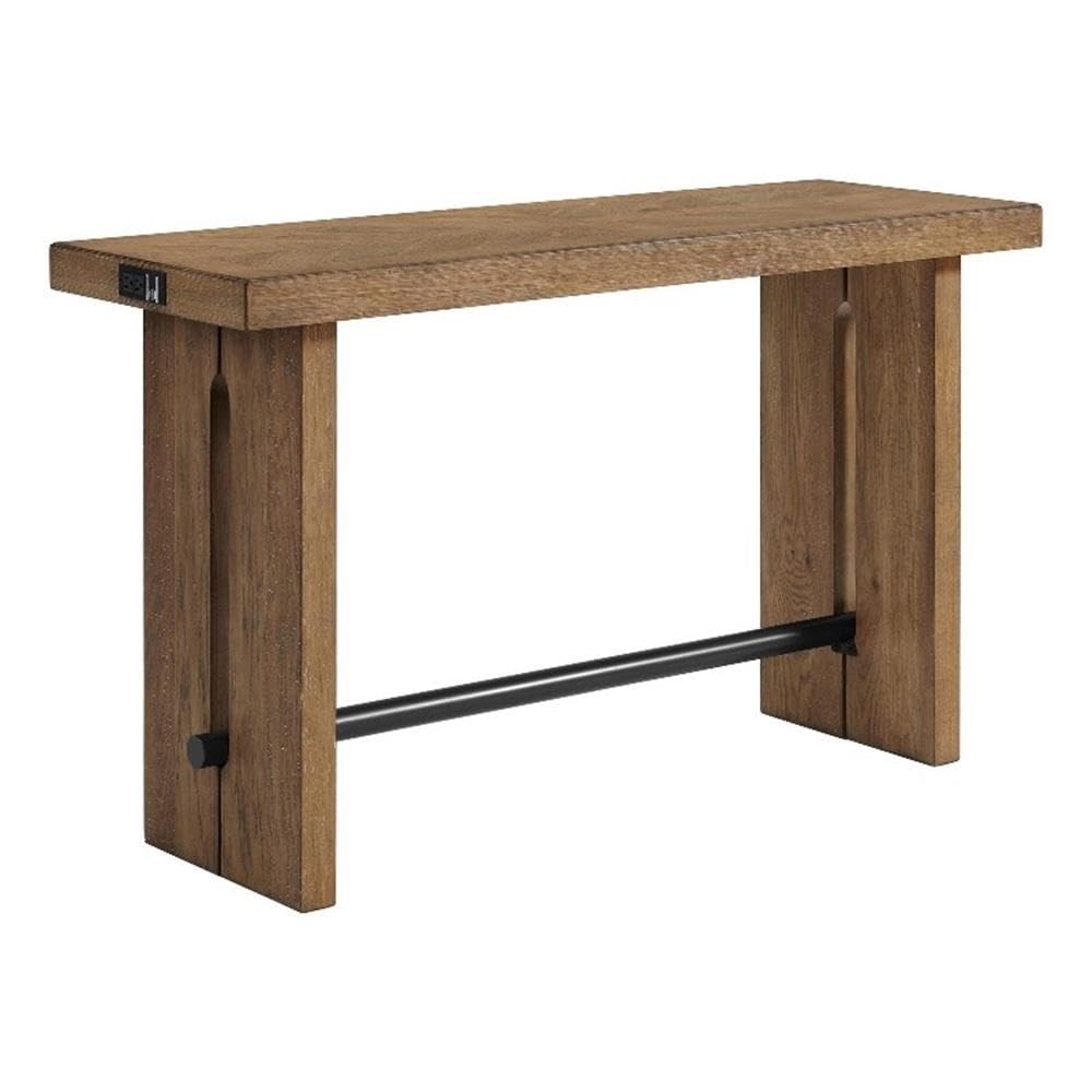 Intercon Landmark 60&quot; Wide Sofa Table with 2 Legs, Weathered Oak Furniture