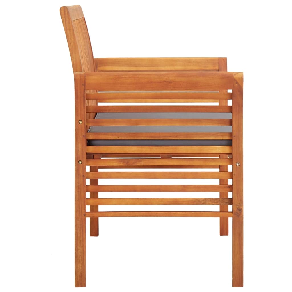 vidaXL Solid Acacia Wood 2-Seater Patio Bench - Thumbnail 3