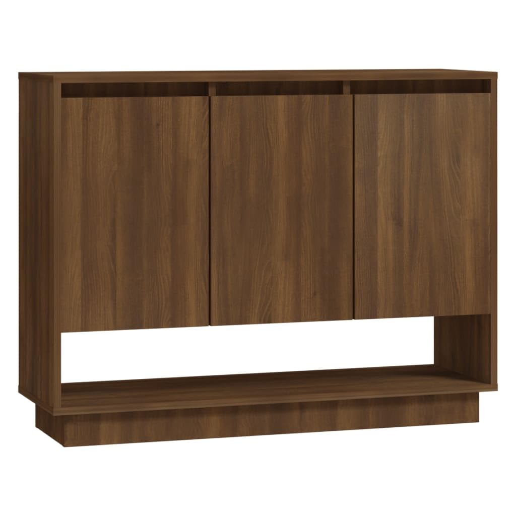 Sideboard Brown Oak 38.2&quot;x12.2&quot;x29.5&quot; Engineered Wood