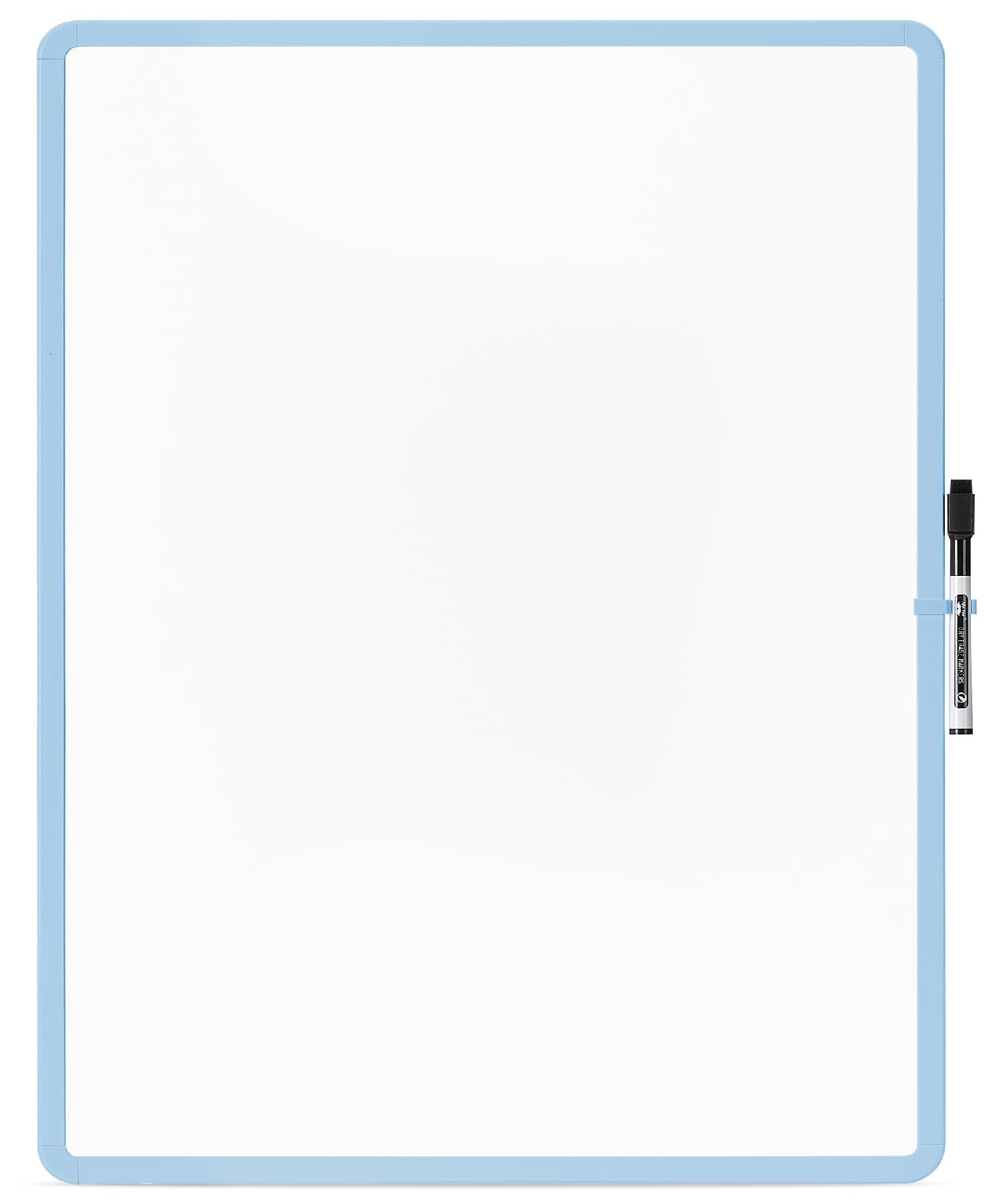 Mr. Pen- Dry Erase Board, 18    X 24    With A Black Marker, Pastel Blue Frame, Dry Erase Board For Wall, Magnetic Whiteboard Fo