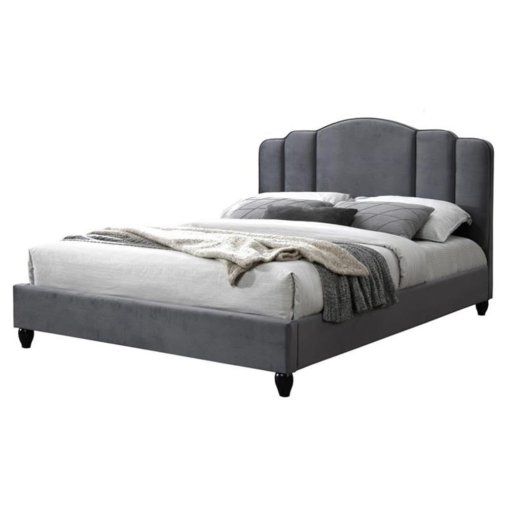 Acme Giada Channel-Tufted Fabric Queen Platform Bed - Thumbnail 2