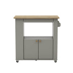 Anderson Teak Astor 35" Kitchen Cart, Medium, Grey