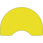 Flash Furniture Kidney Shaped Activity Table With Thick High Pressure Laminate Top And Height Adjustable Pre School Legs, 96"D X 48"W X 25.25"H, Yellow