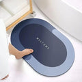 Shiny Key Super Absorbent Bath Mats, Quick Dry Microfiber, NonSlip Cushioned, Grey, 40x60 cm, Pack of 2 (2)