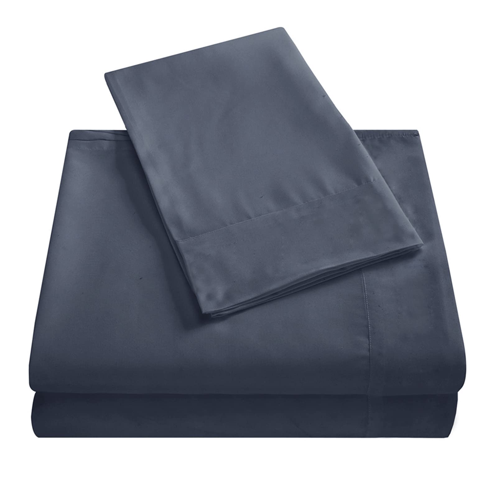 Excluzo 3Pcs/Set Fitted Sheet & Bed Sheet & Pillowcase Bedg Sets Solid Color Bedclothes Me Bedroom Plies