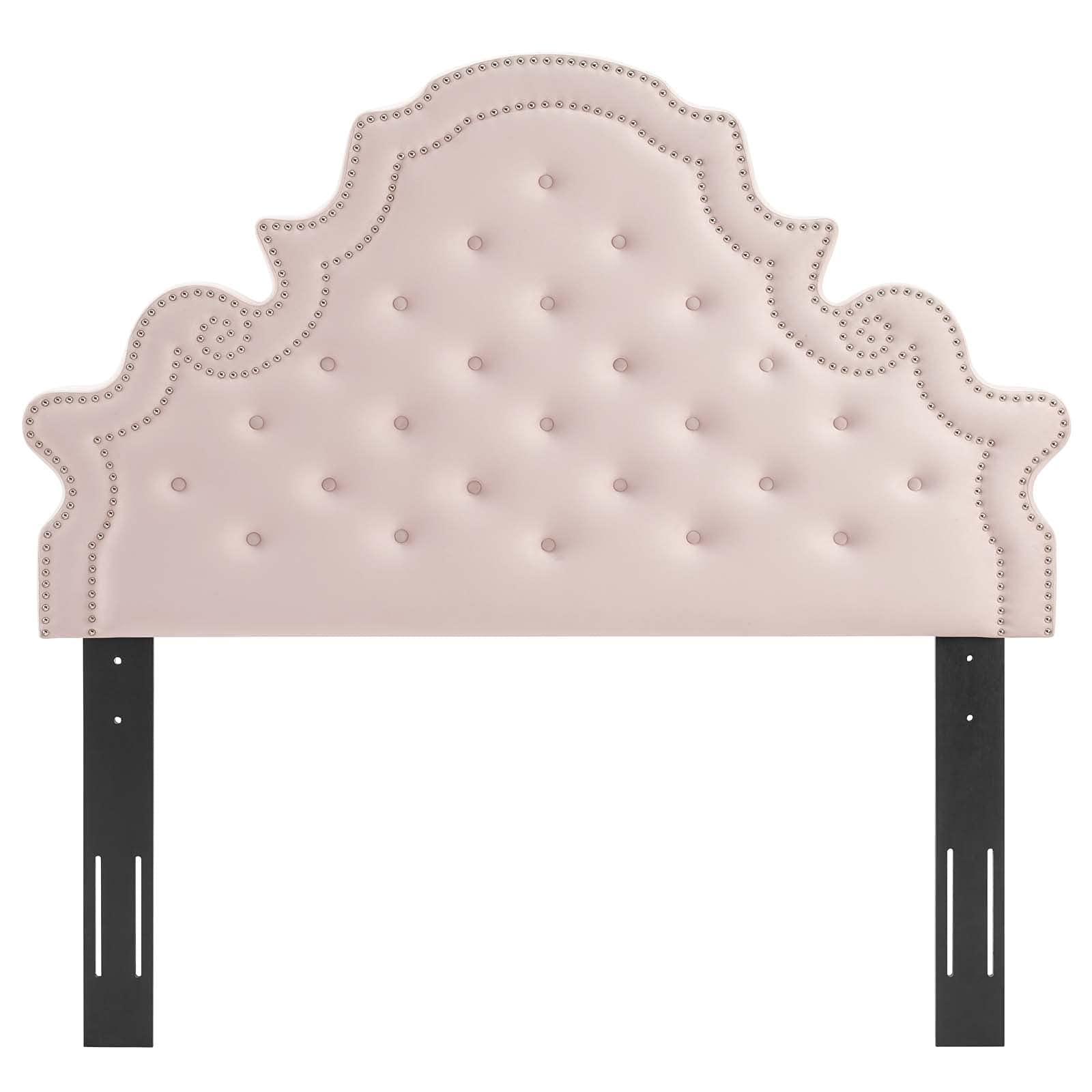 Modway Diana Tufted Performance Velvet Twin Headboard in Pink