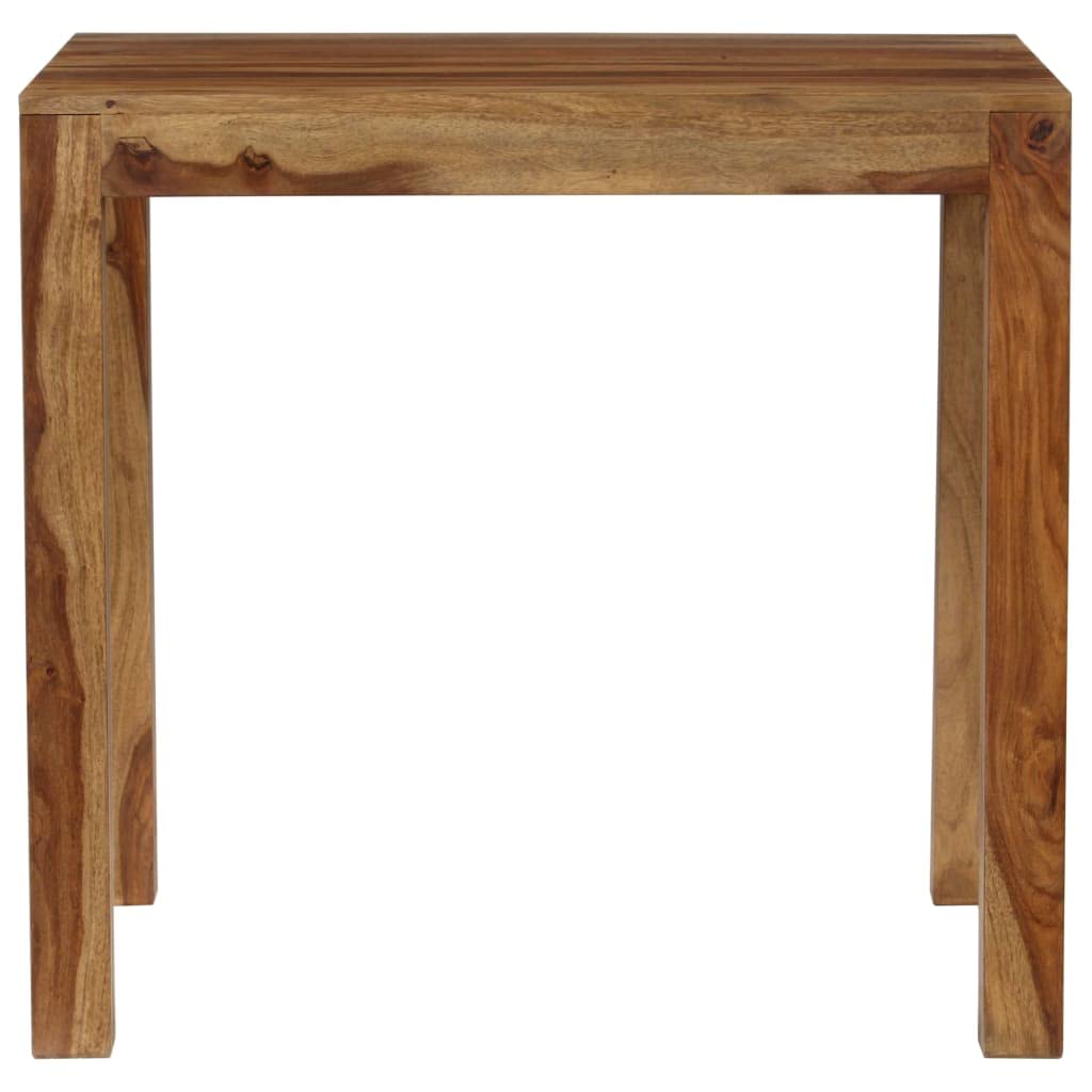 vidaXL Solid Sheesham Wood Dining Table - A Versatile, Rustic Charm Piece with Unique Craftsmanship, Ideal for Dining Room/Kitchen–32.3"x31.5"x29.9"