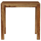 vidaXL Solid Sheesham Wood Dining Table - A Versatile, Rustic Charm Piece with Unique Craftsmanship, Ideal for Dining Room/Kitchen–32.3"x31.5"x29.9"