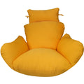 Sk Chumra Egg Chair Cushion Hanging Basket Chair Pads Wicker Rattan Hanging Seat Cushion Nonslip Soft Headrest & Armrest Outdoor