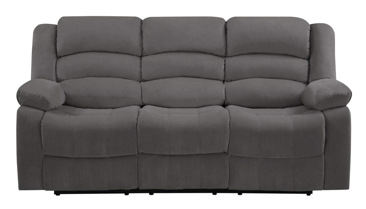 HomeRoots Gray 40&quot; Contemporary Grey Fabric Sofa