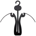 NAHANCO SHOE1100, Plastic Sandal Display Hangers, 7 1/4, Black (Pack of 100)