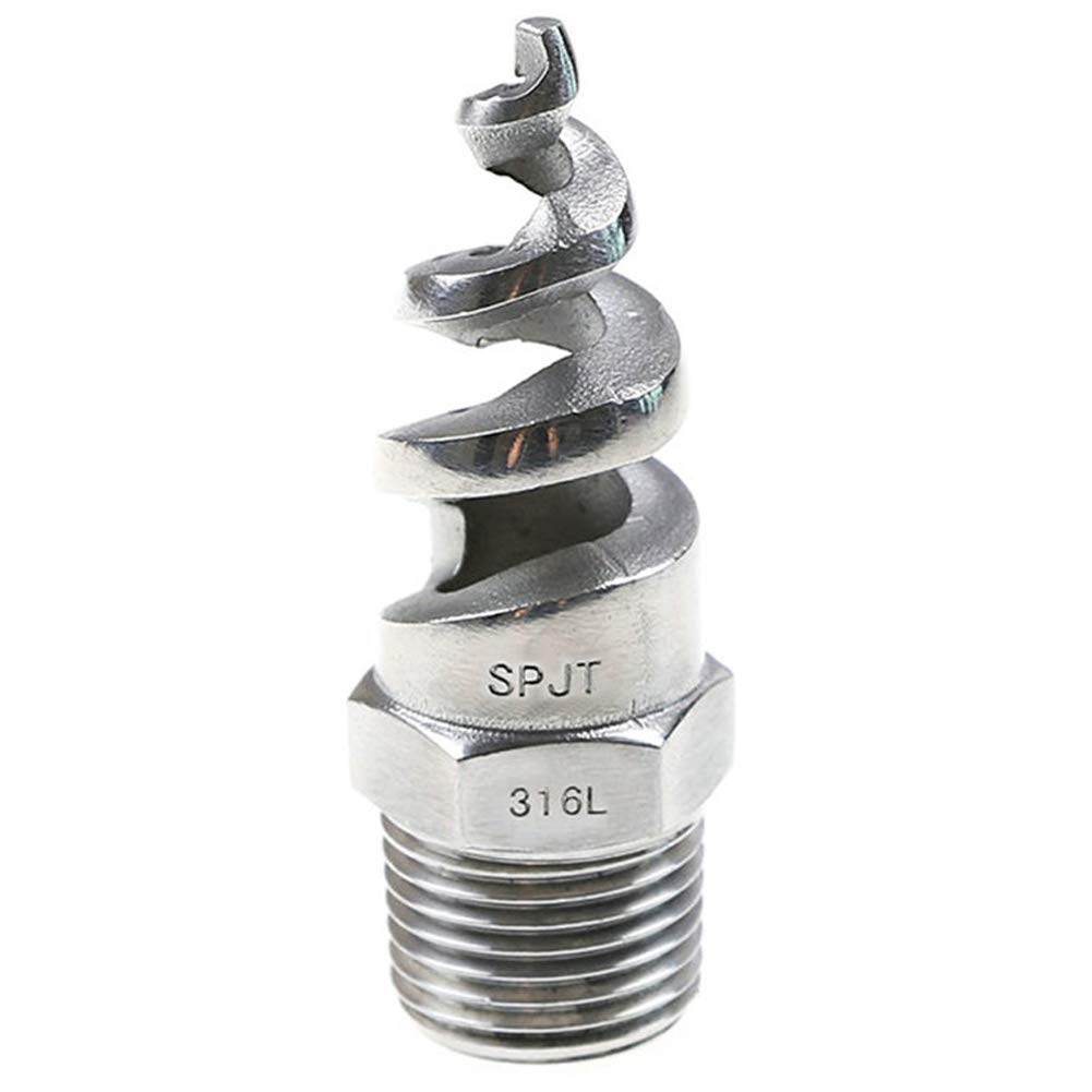 Beduan 1' Male Spiral Cone Atomization Nozzle Stainless Steel(316) Dust Remove Atomized Sprayer For Gas Cooling, Washing, Fire