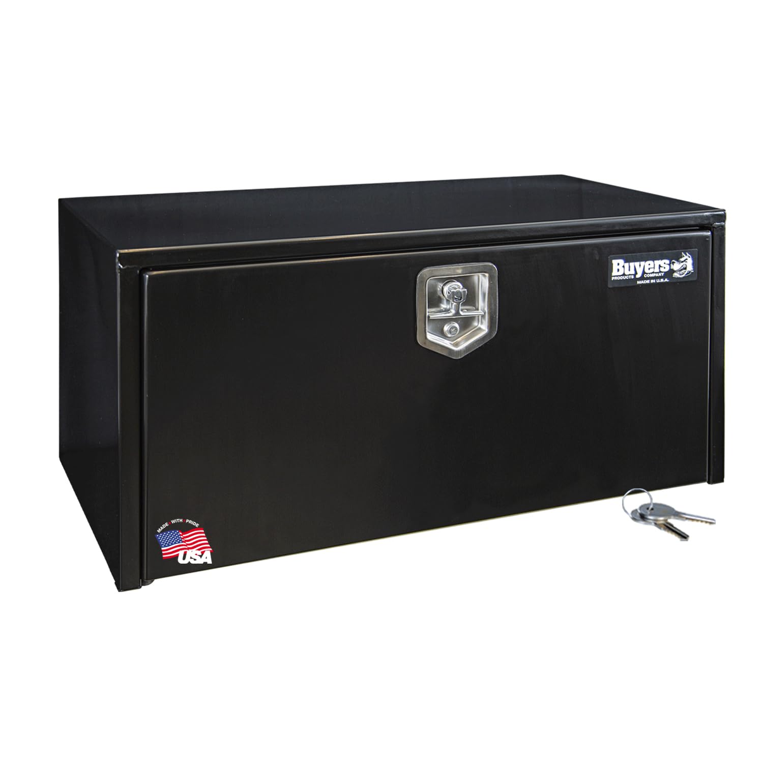 Buyers Products 1702305 Black Steel Underbody Truck Box With Lockable T-Handle Latch, 18 X 18 X 36 Inch, Made In The Usa, Tool B