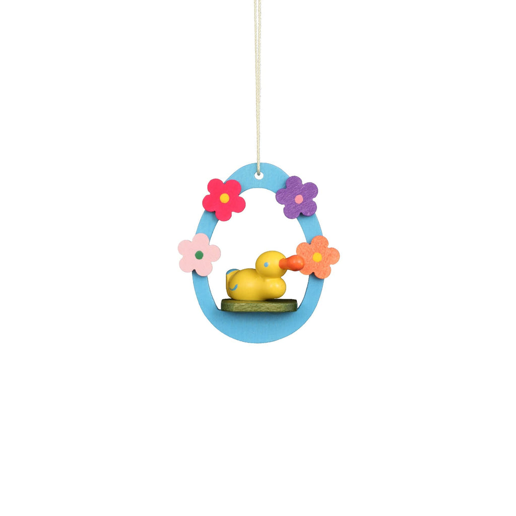 11-0603 - Christian Ulbricht Ornament - Duck In Egg - 2.1''H X 1.9''W X .8''D