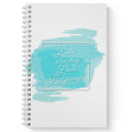 Softcover Love Language 5.5' X 8.5' Motivational Spiral Notebook/Journal, 120 Checklist Pages, Durable Gloss Laminated Cover,