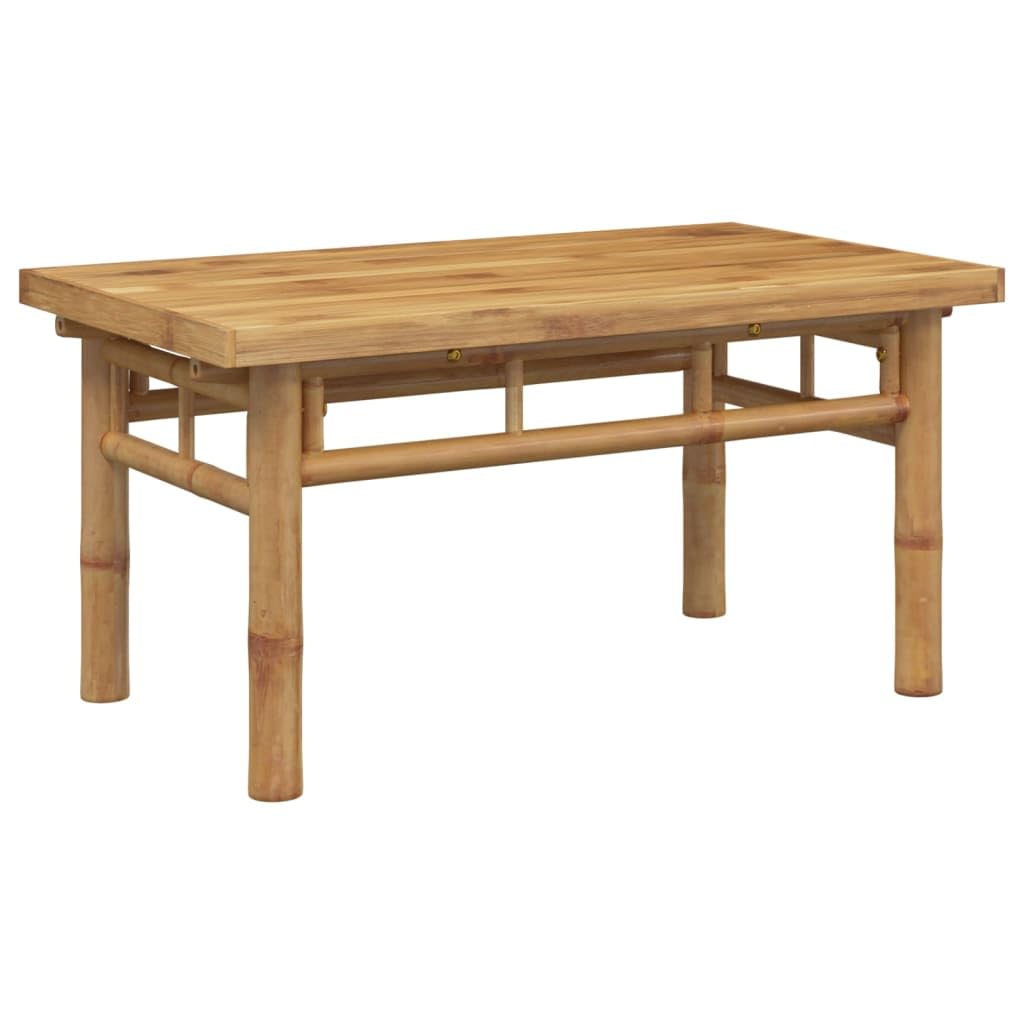 vidaXL Bamboo Coffee Table - Accent Furniture for Living Room, Bedroom, Office & Outdoor Spaces - 27.6 x 15.7 x 13.8