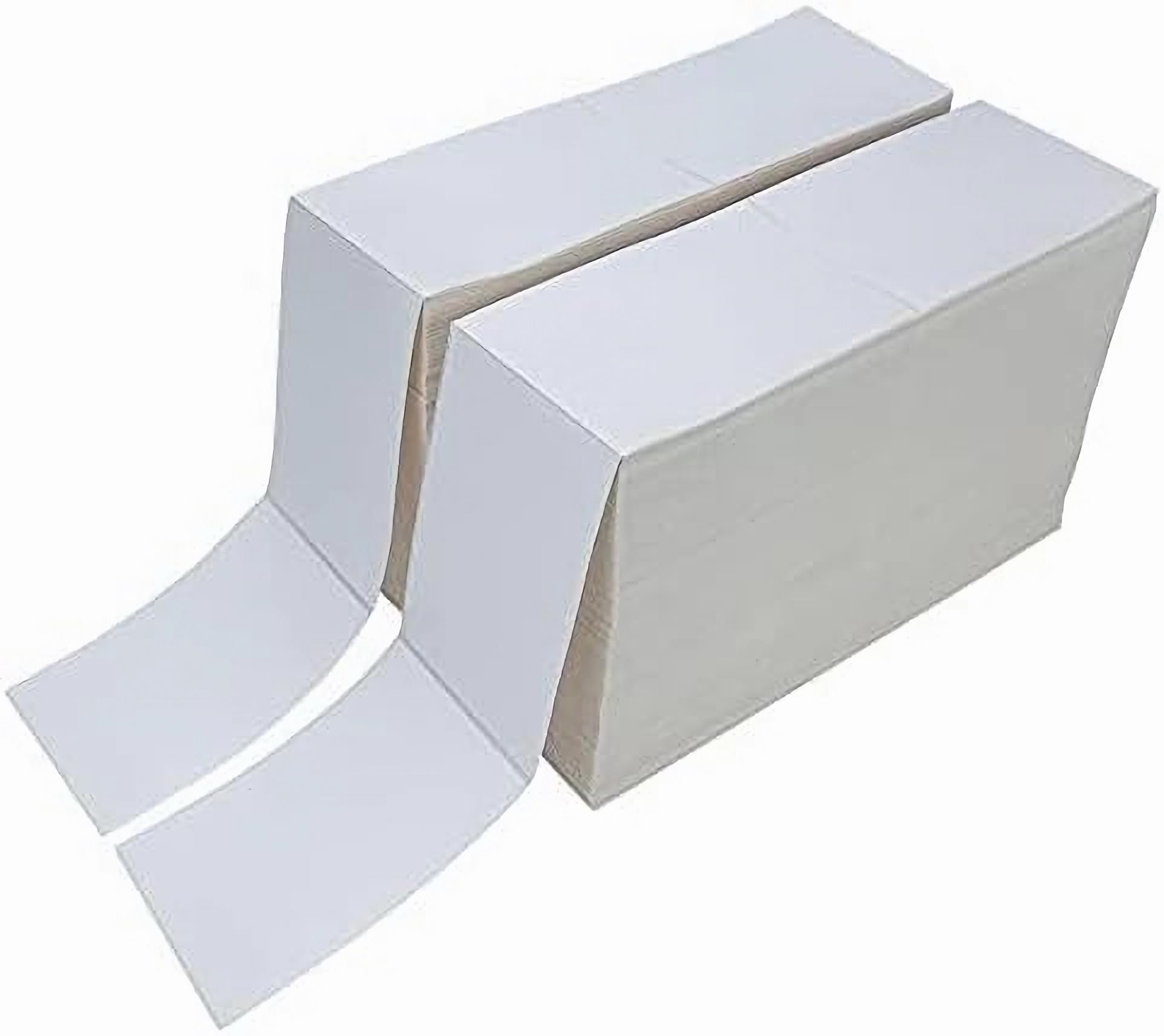 L Liked 4000 Labels Fanfold 4' X 6' Direct Thermal Labels, With Perforated Line For Thermal Printers - Compatible With Zebra &