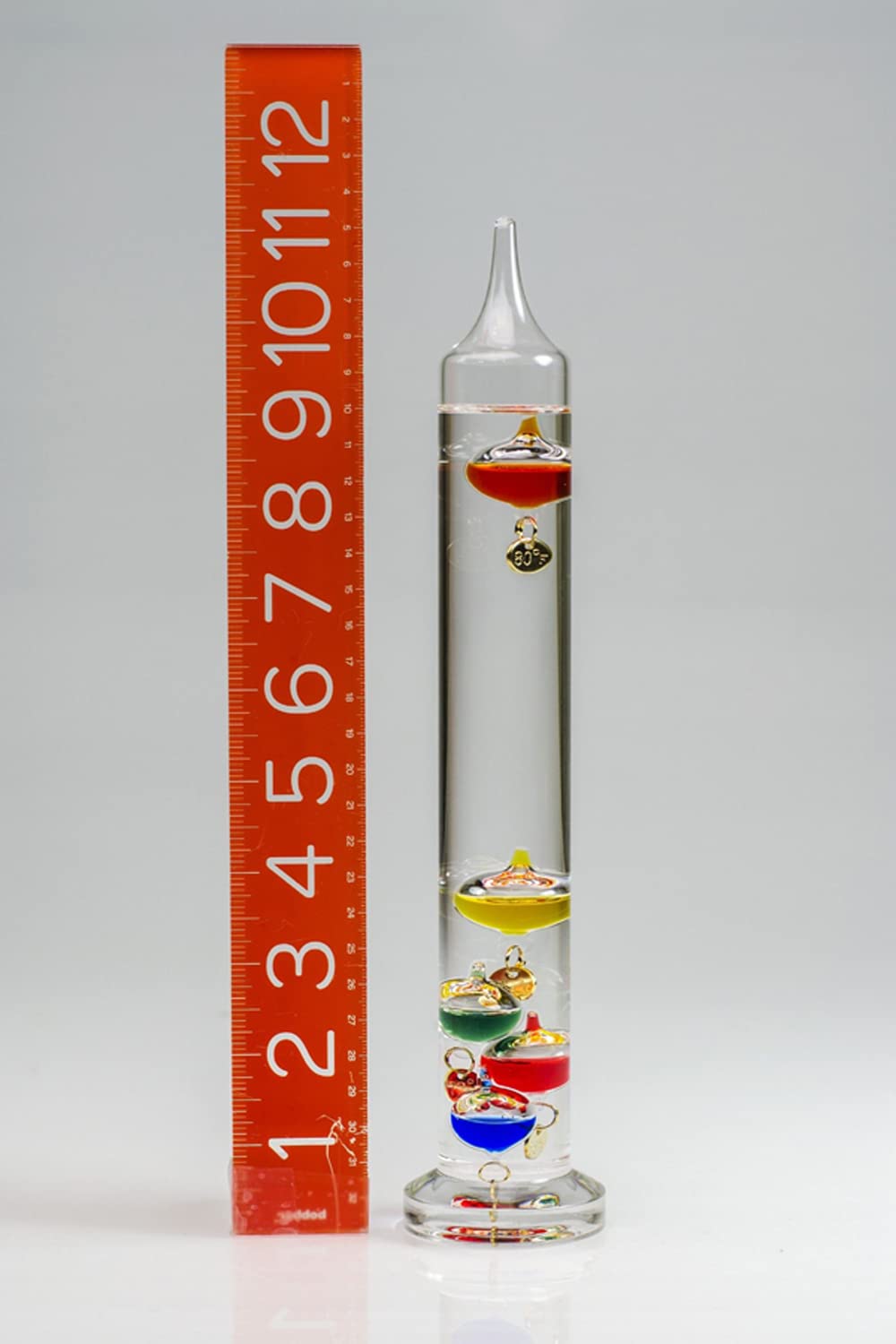 Sp Bel-Art, H-B Durac Galileo Thermometer; 18 To 26C (64 To 80F), 5 Spheres, 11 In. (B62000-0800)