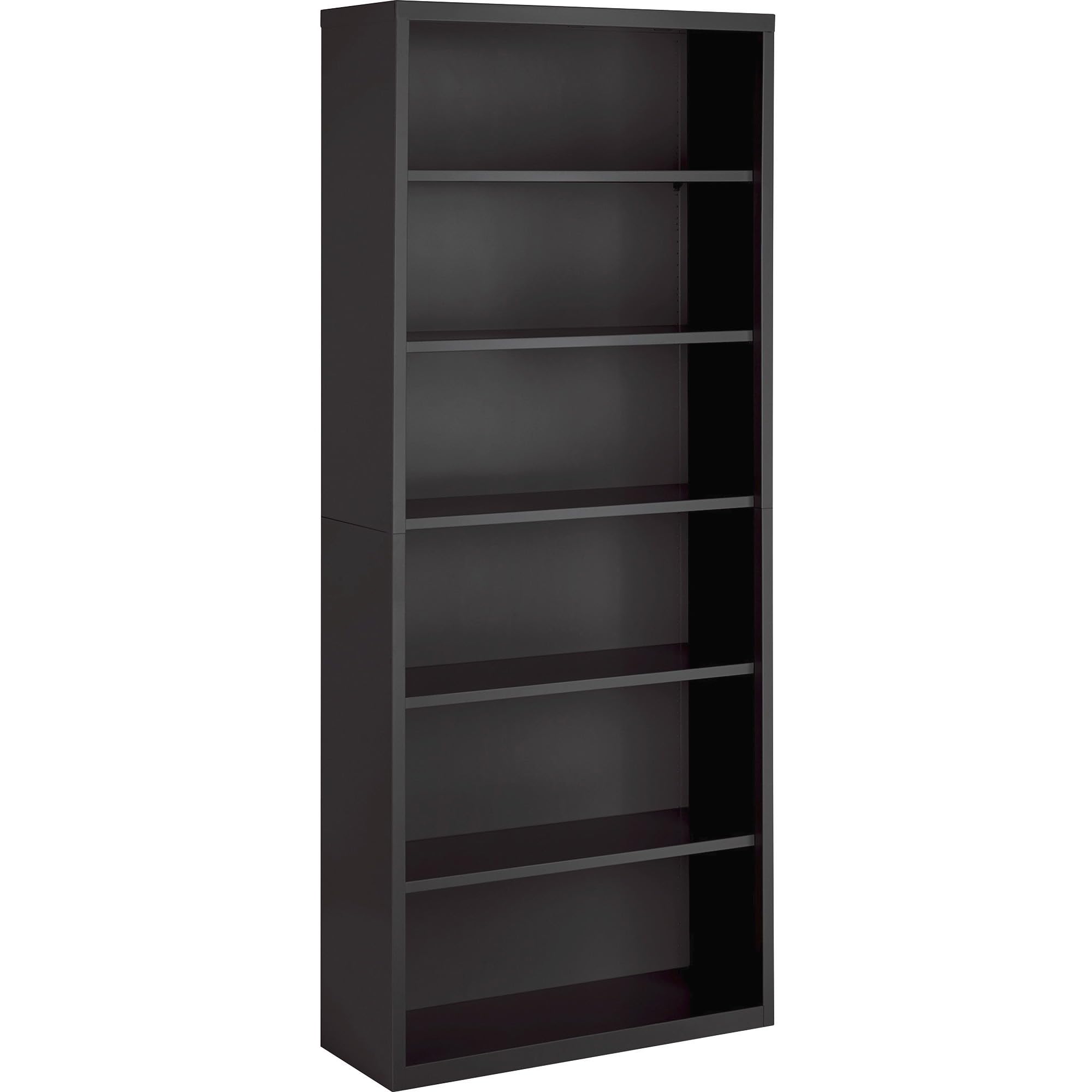 Lorell Fortress Series Charcoal Bookcase, 34.5&quot; X 13&quot; X 82&quot;