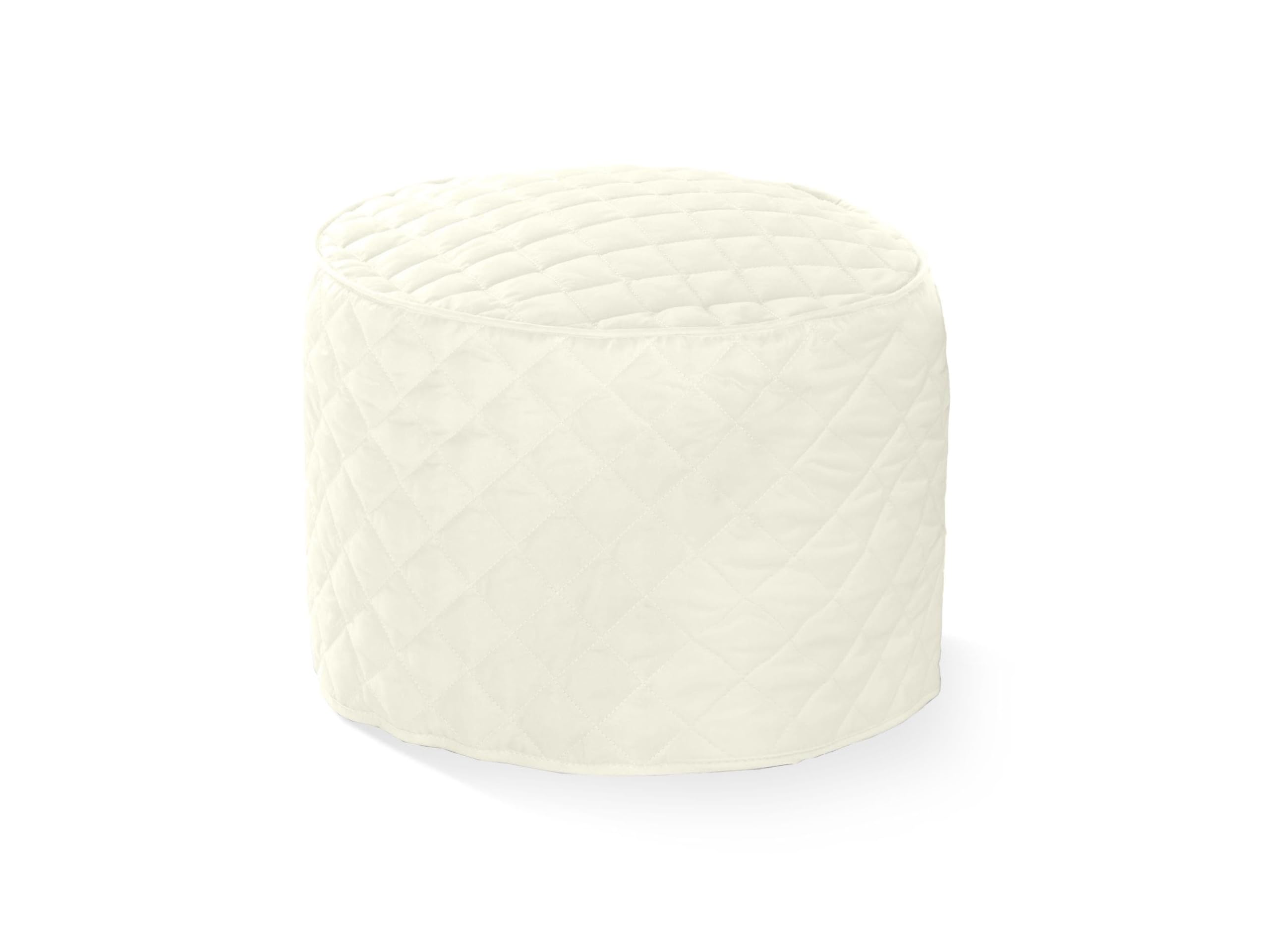 Covermates Keepsakes - Round Appliance Cover - Dust Protection - Stain Resistant - Washable - Appliance Cover, Cream