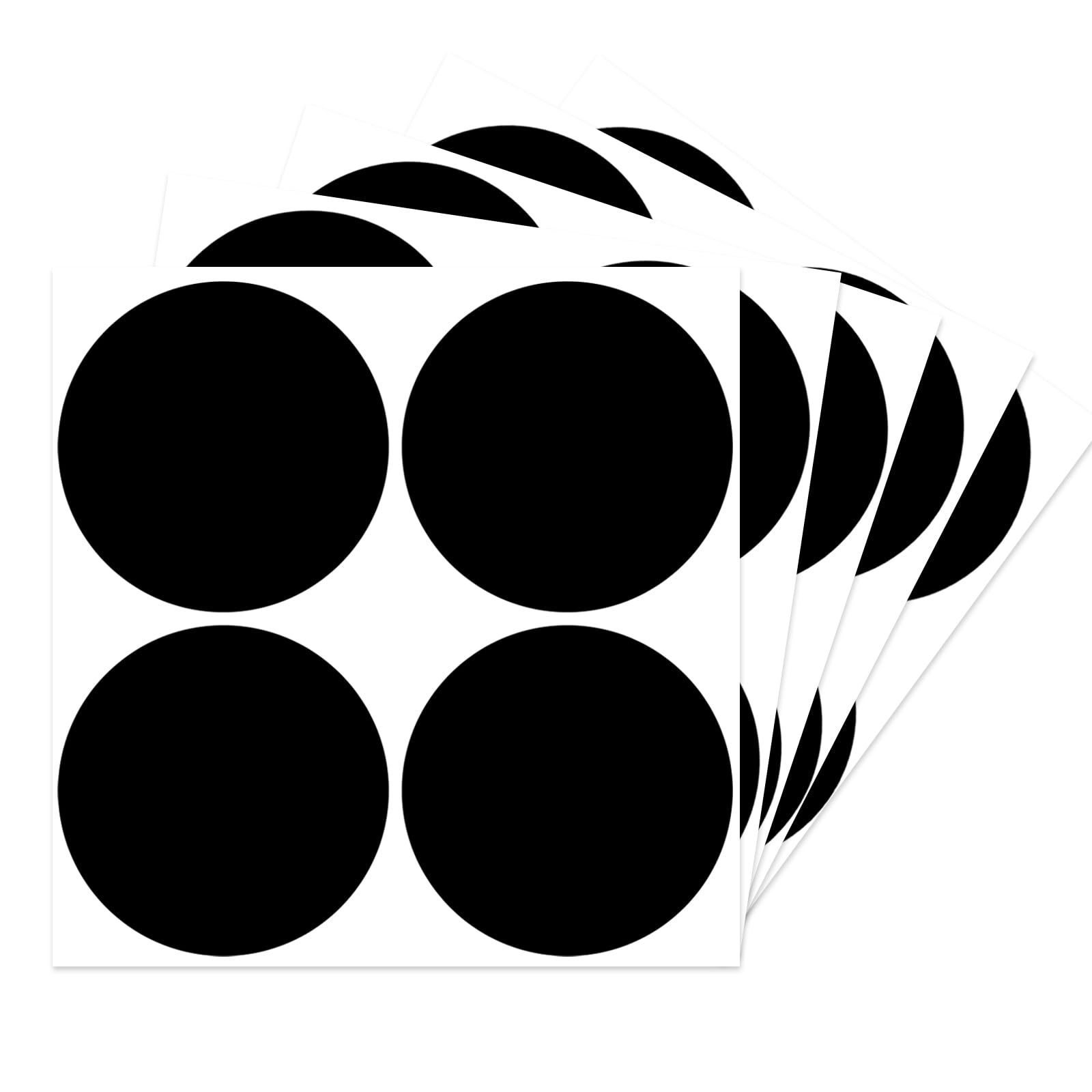 Starliboo Black Dot Stickers, 3 Inch Removable Circle Stickers, Round Price Stickers, Writable Stickers For Office, Garage Sale,